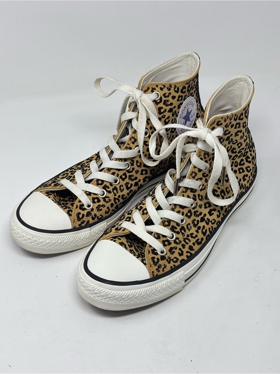 Converse Shoes - Converse Chuck Taylor All Star lift platform leopard sneakers size women’s 9
